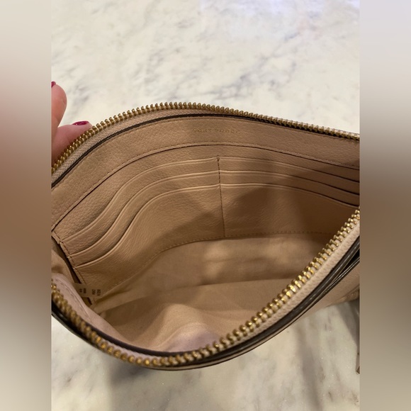 Tory Burch Leather Tassel Cross-Body - Light Oak - Picture 6 of 10